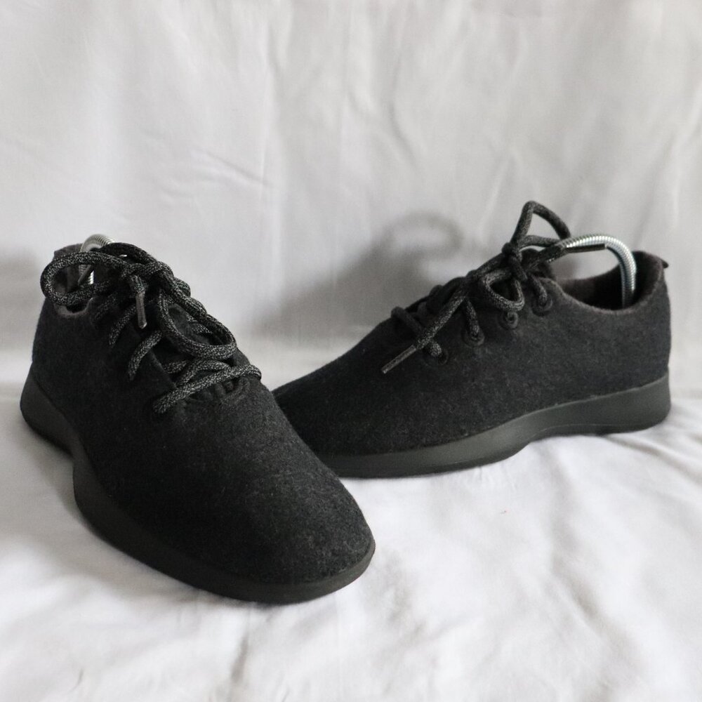 All Birds Merino Wool Korea Classic‎ Black Lace Up W7 Washable Runner Shoes